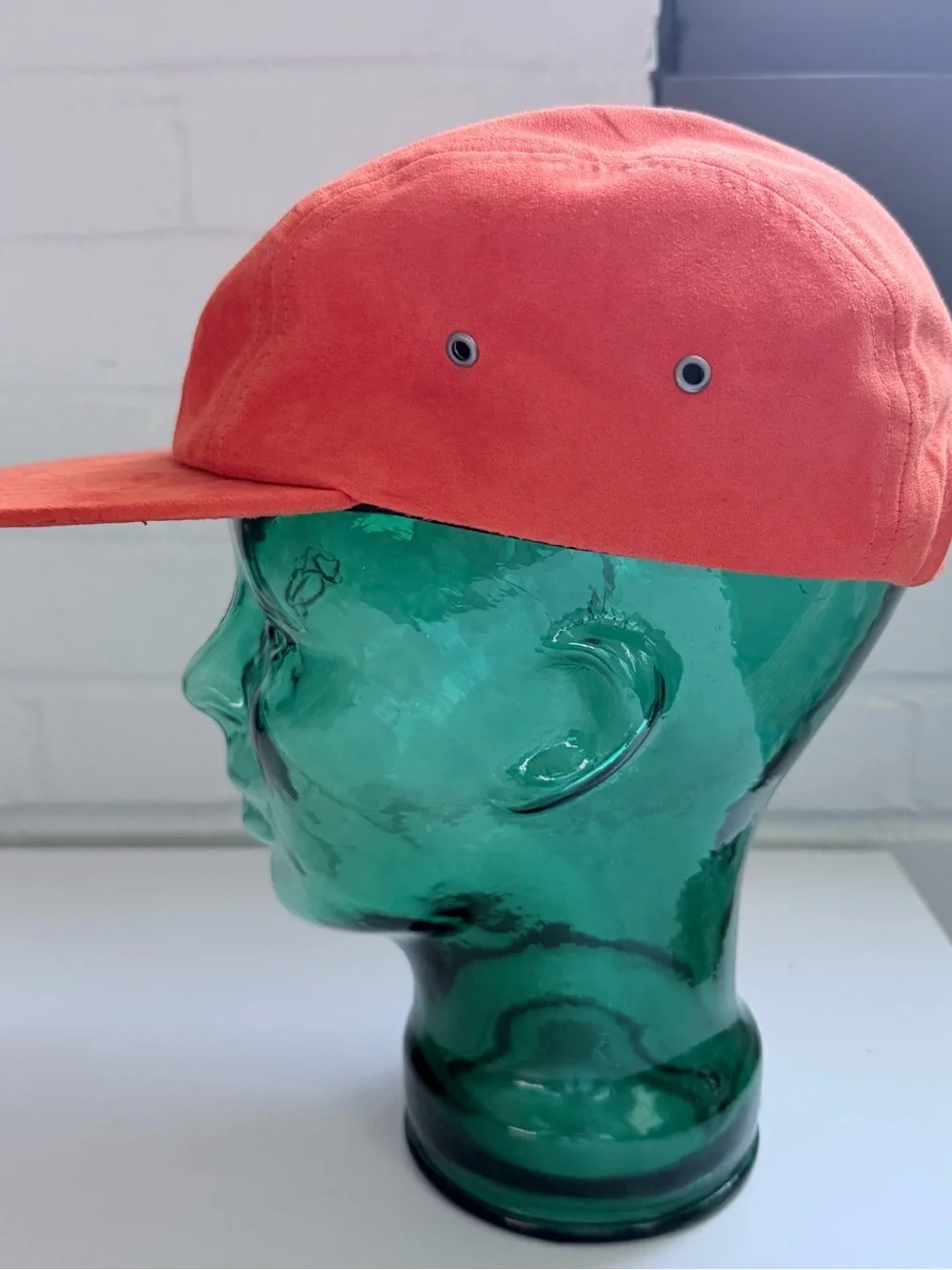 Rare Limited Edition SkullCandy 12 Moods Bold Tangerine 5Panel Hat Suede Orange